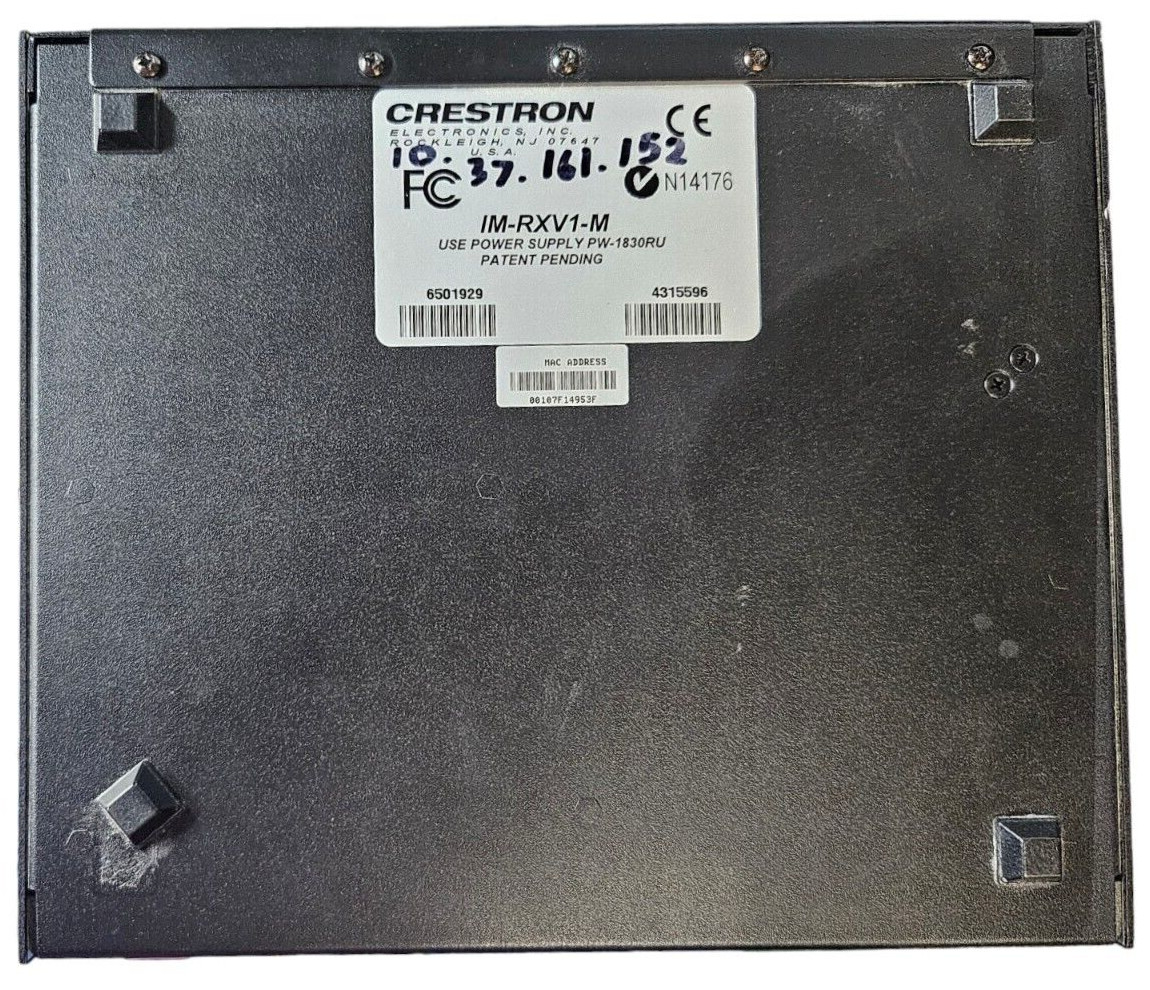 Crestron IM-RXV1-M Media Receiver Module - TESTED + NO AC ADAPTER!!