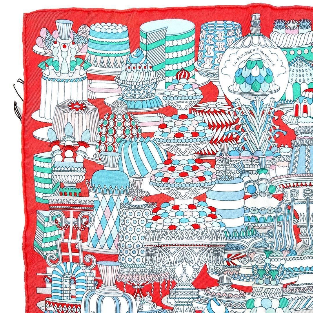 Extreme Hermes Carre 45 Patisserie Française Scarf Silk