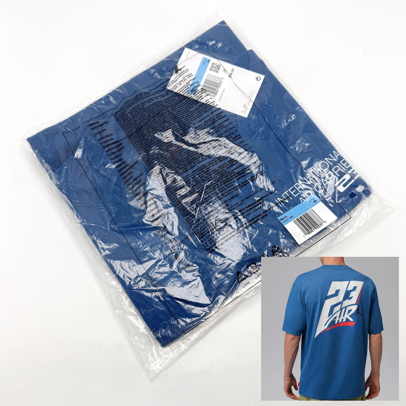 *NEW* Men NIKE Air Jordan Brooklyn Crew Neck T-Shirts TRUE BLUE (IO0027 485) 👍