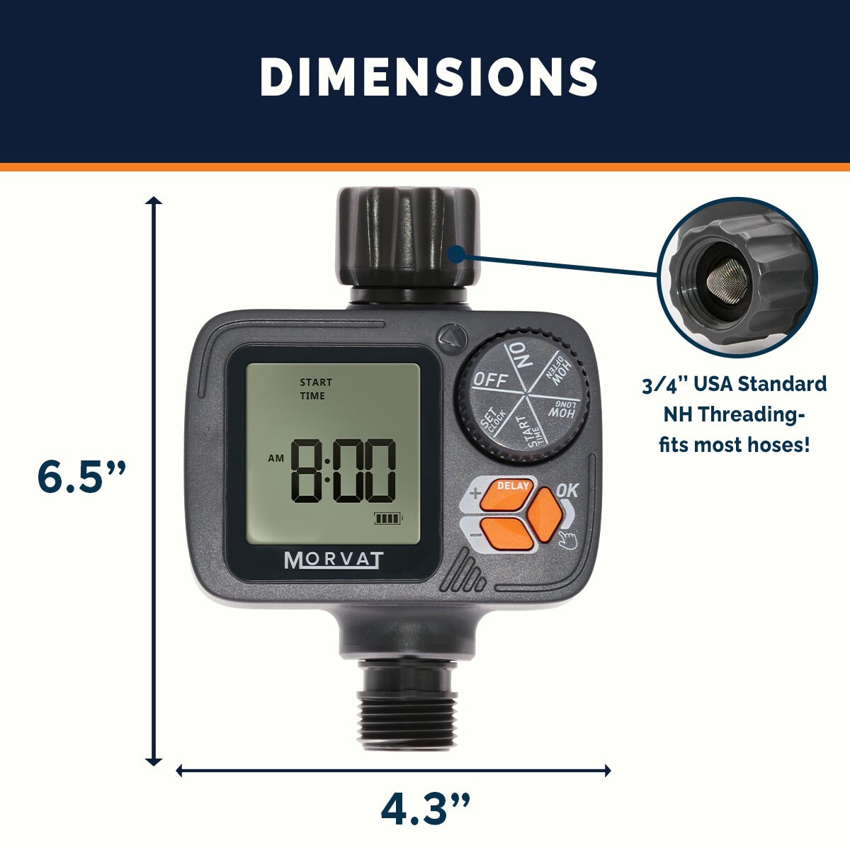Morvat Garden Hose Timer Water with Rain Delay
