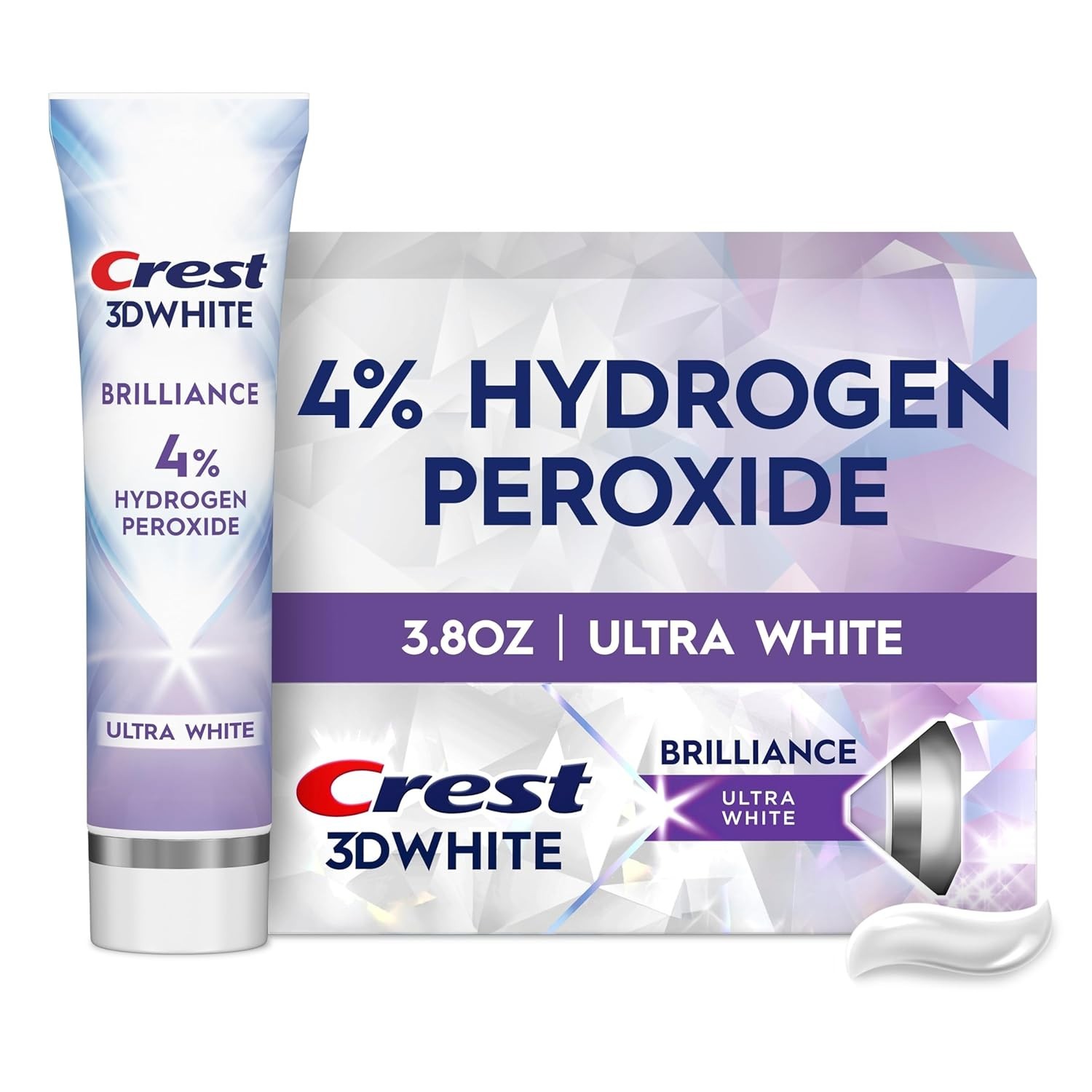 Crest 3D White Brilliance Pro Ultra White Toothpaste 3.8Oz Teeth Whitening