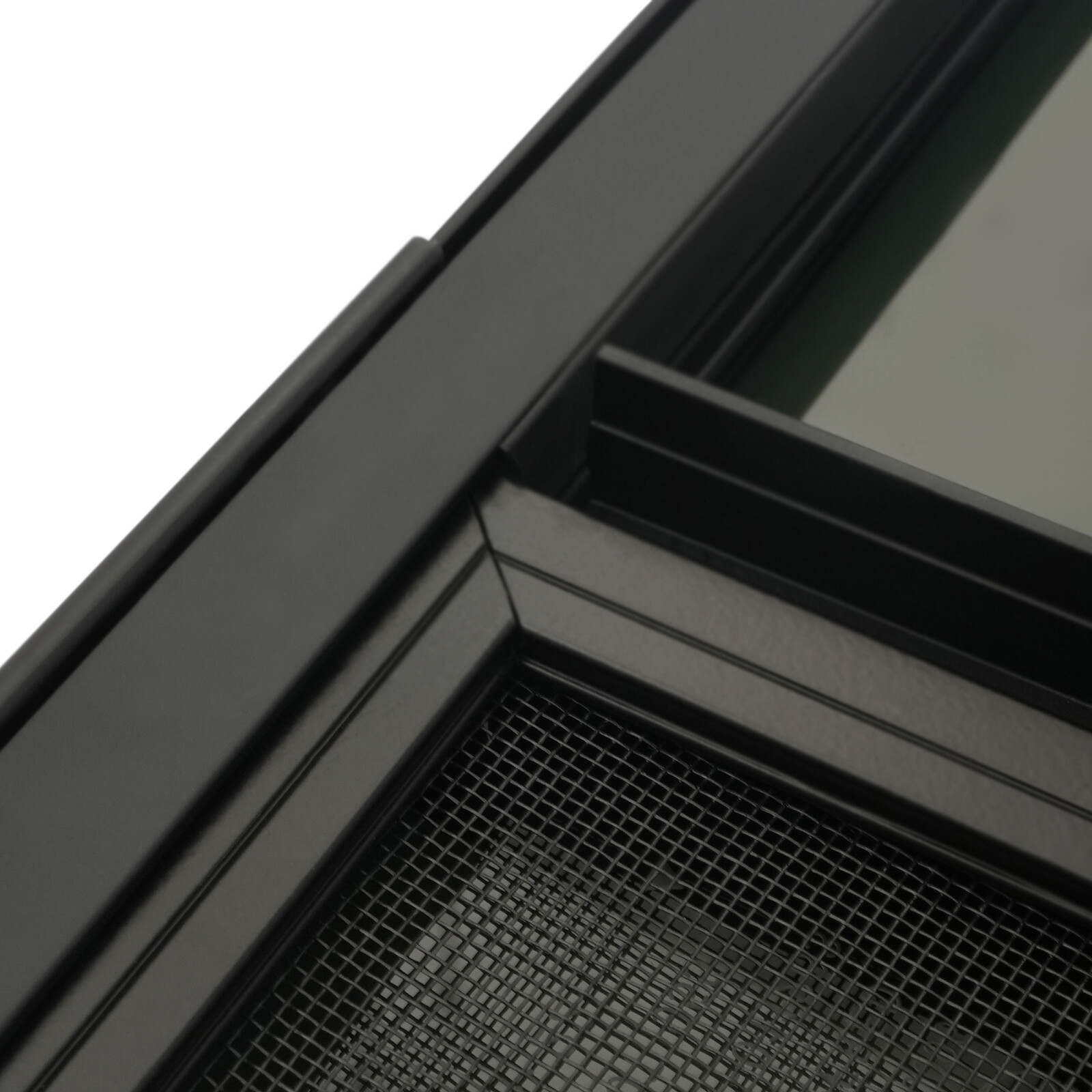 Horizontal Slide Black RV Window Replacement Includes Mounting Ring and Screen