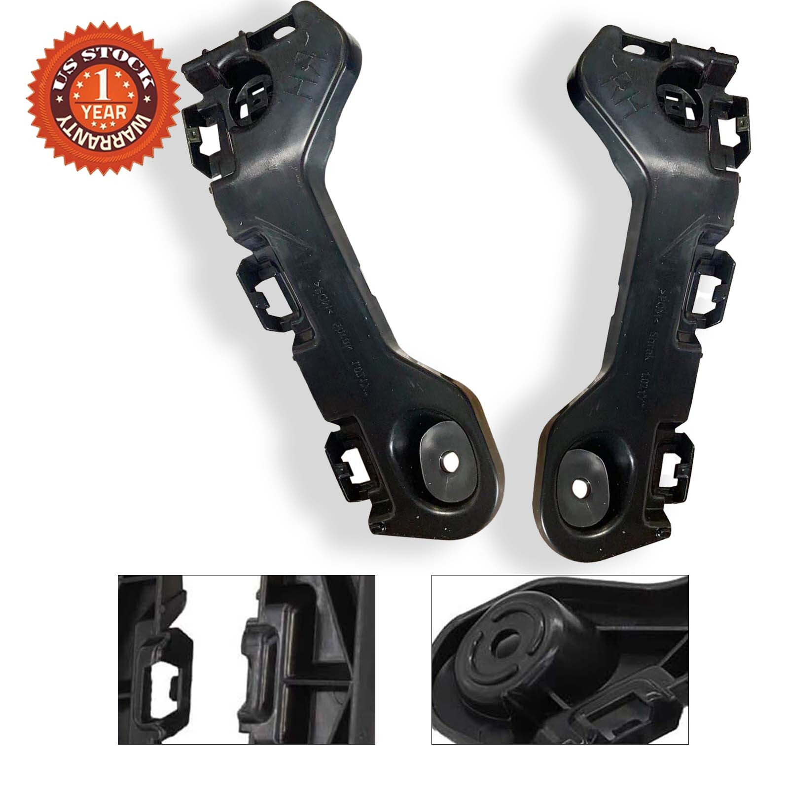 Pair Bumper Bracket Fit 2011-2014 Ford Edge Front Driver Passenger Side LH + RH