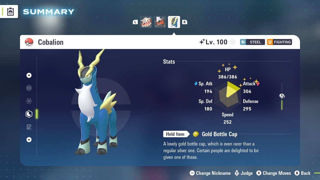 Pokémon Legends: Z-A Shiny Cobalion 6iv ✨Max EV✨
