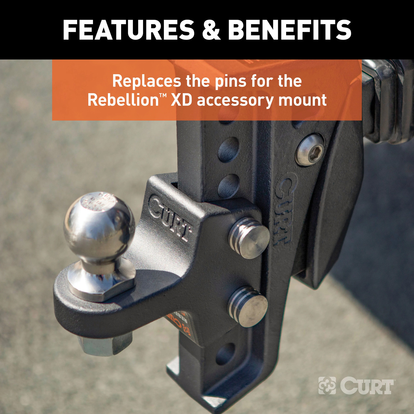 Curt-Replacement Rebellion XD Accessory Mount Pins