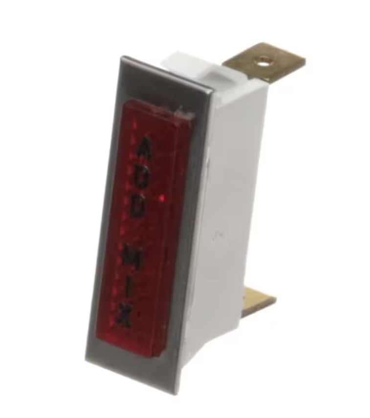 Fits Electro Freeze SOLICO CE 1915 1.2W MEX Indicator Light, Red, 28 Volt, Add