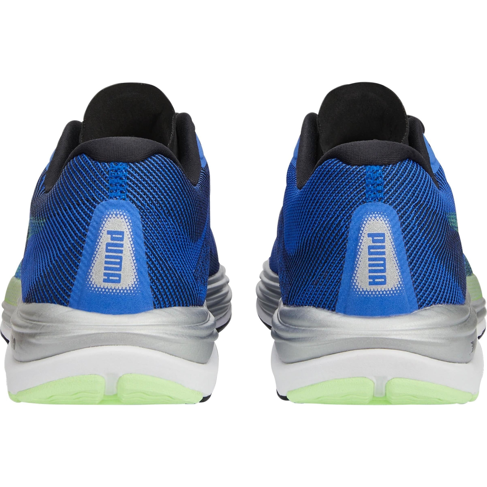 Puma Velocity Nitro 2 Mens Running Shoes Blue Cushioned Comfort Sports Trainers