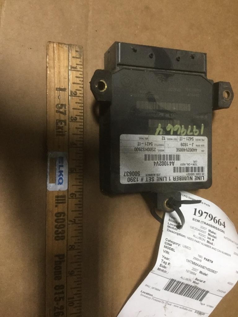 Replaces 2007 ALLISON 2500HS TRANSMISSION CONTROL MODULE (TCM) ,  IL