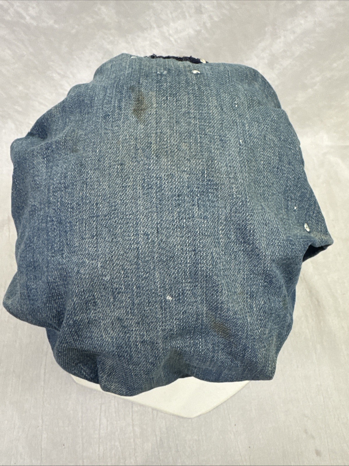 VINTAGE DENIM Handmade Cap With Pinkerton Security Service Patch