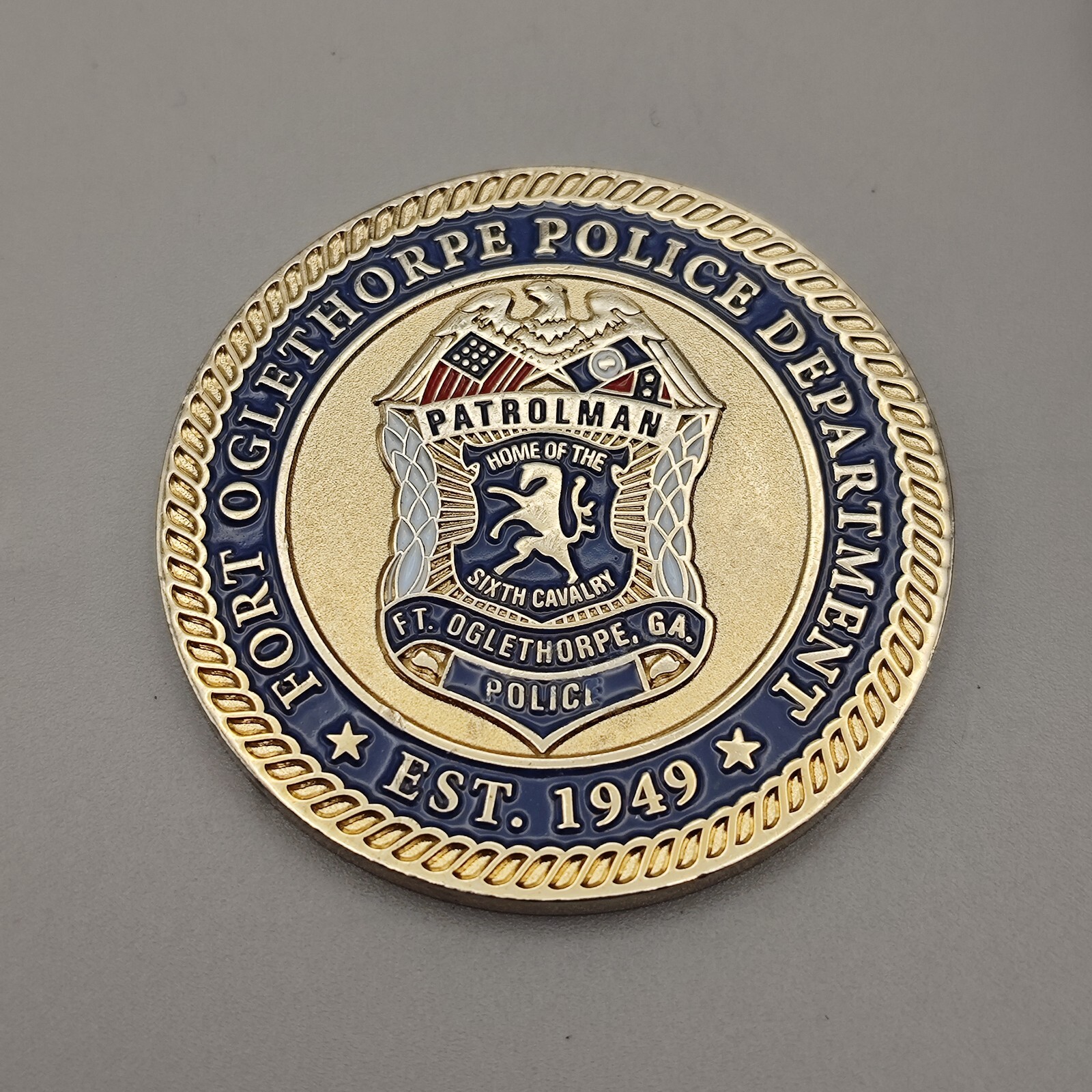 Fort Oglethorpe Police Department Challenge Coin