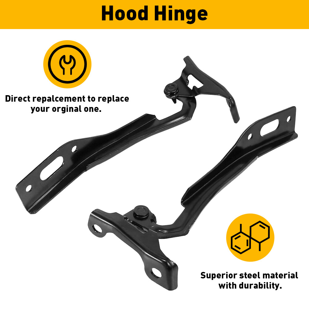 Hood Hinges Left & Right Side For 2012 2013 2014 2015 Honda Civic