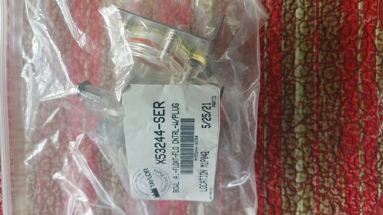 Taylor Freezer Flow Control Float Bowl with Plug X53244-SER