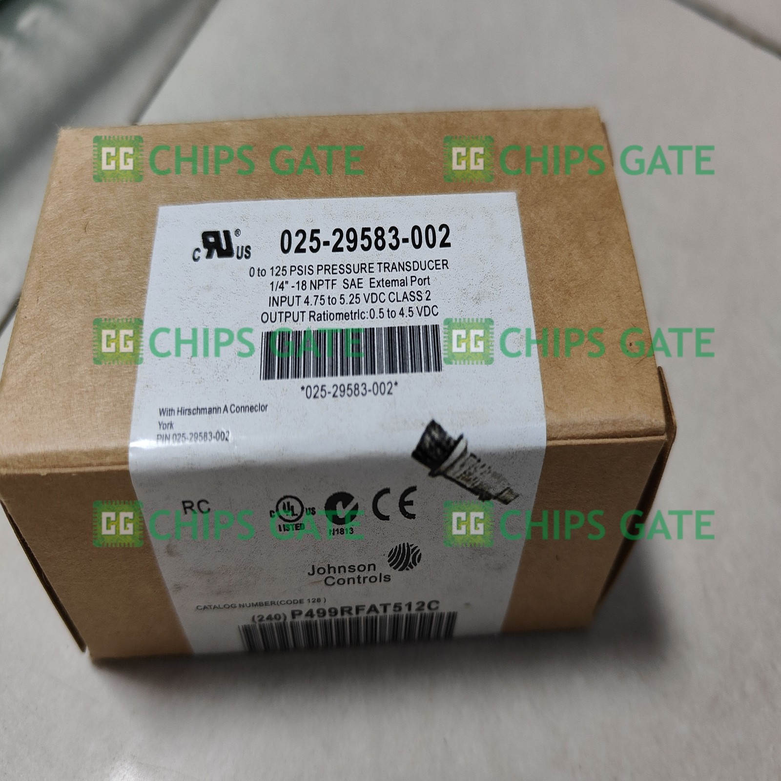 New In Box YORK 025-29583-002 Pressure Sensor