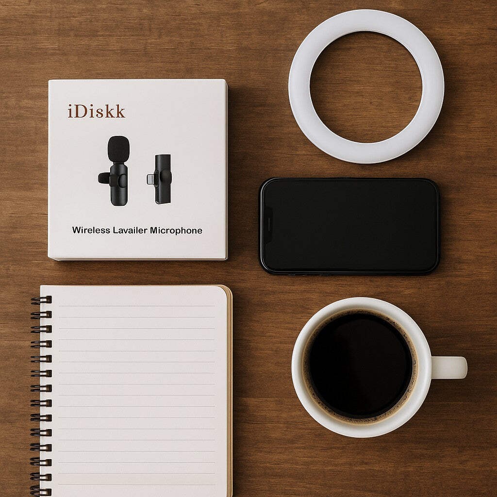 iDiskk Wireless Lavalier Microphone iPhone Lightning