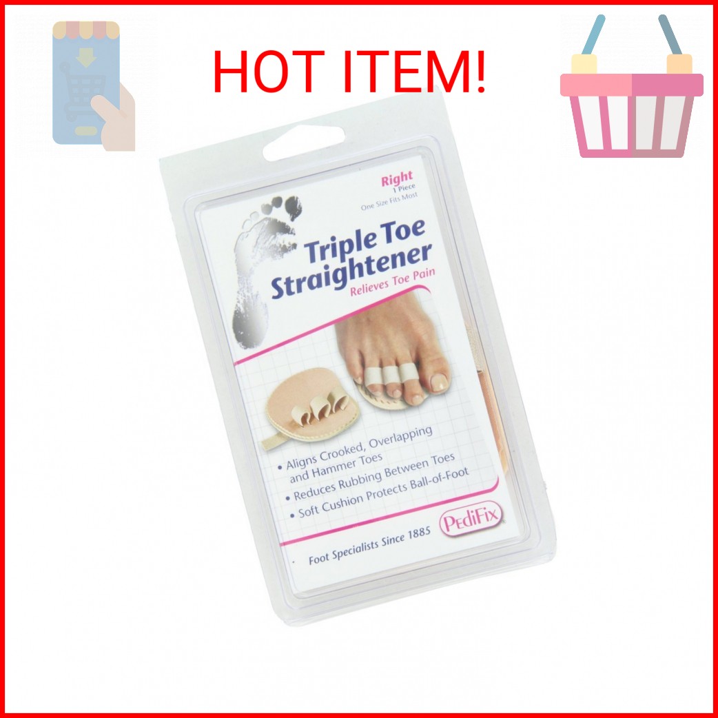 PediFix Triple Toe Straightener, Right Foot