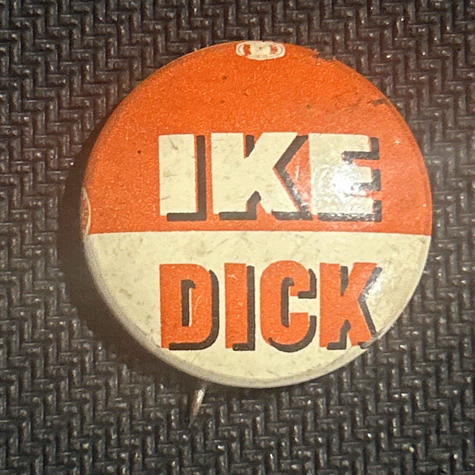 IKE DICK  1” pinback button pin
