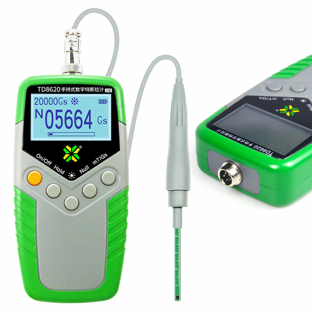 TD8620 Gauss Meter Handheld Tesla Meter Permanent Magnet Teslameter 5% Accuracy