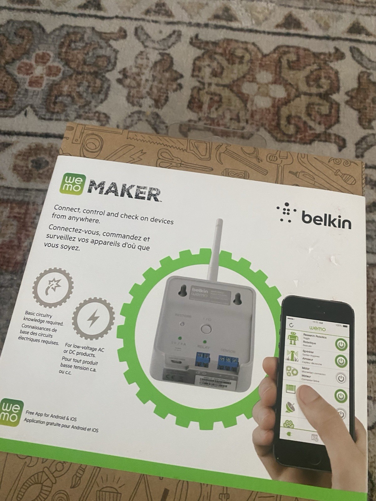 Belkin WEMO Maker Rare F7C043fc Smart WIFI Relay Open Box