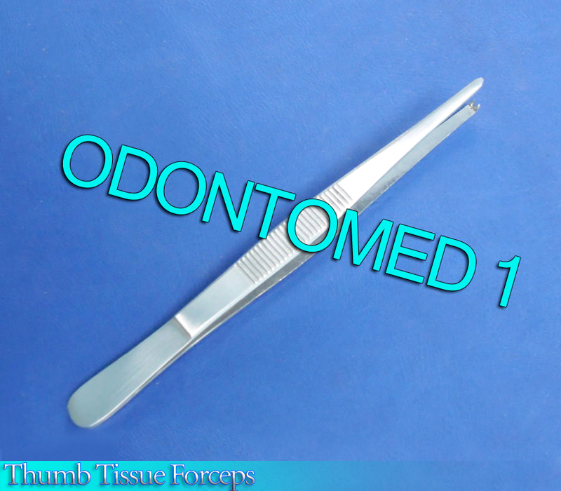 6 Thumb Rat Tooth Tissue Forceps 1x2t 5" Surgical Instruments