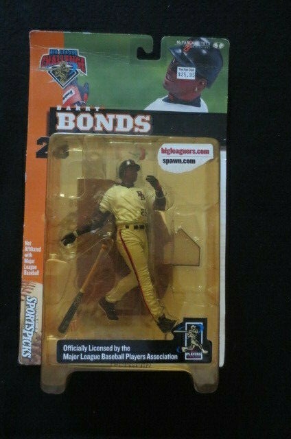 {RARE} BARRY BONDS 7" FIGURINE MACFARLANE 2000 MLBPA IN THE ORIGINAL PACKAGING