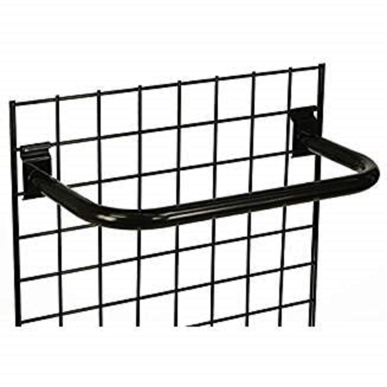 Only Hangers 24" Metal "U" Rail for Gridwall - Black