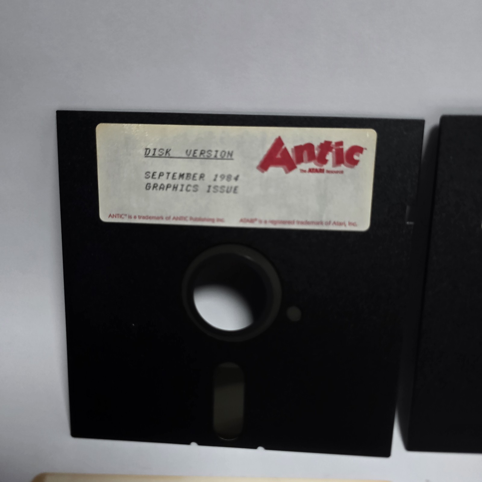 Antic Atari 400 800 XL Magazine Disk Lot August September 1984 Untested