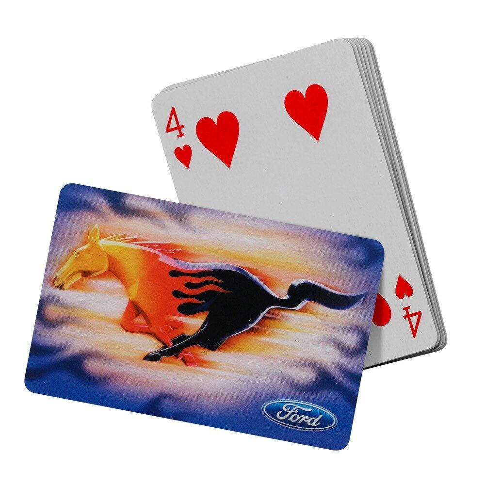 Mustang Playing Cards - Flaming Running Horse * Rare Collectible * Free US Ship!