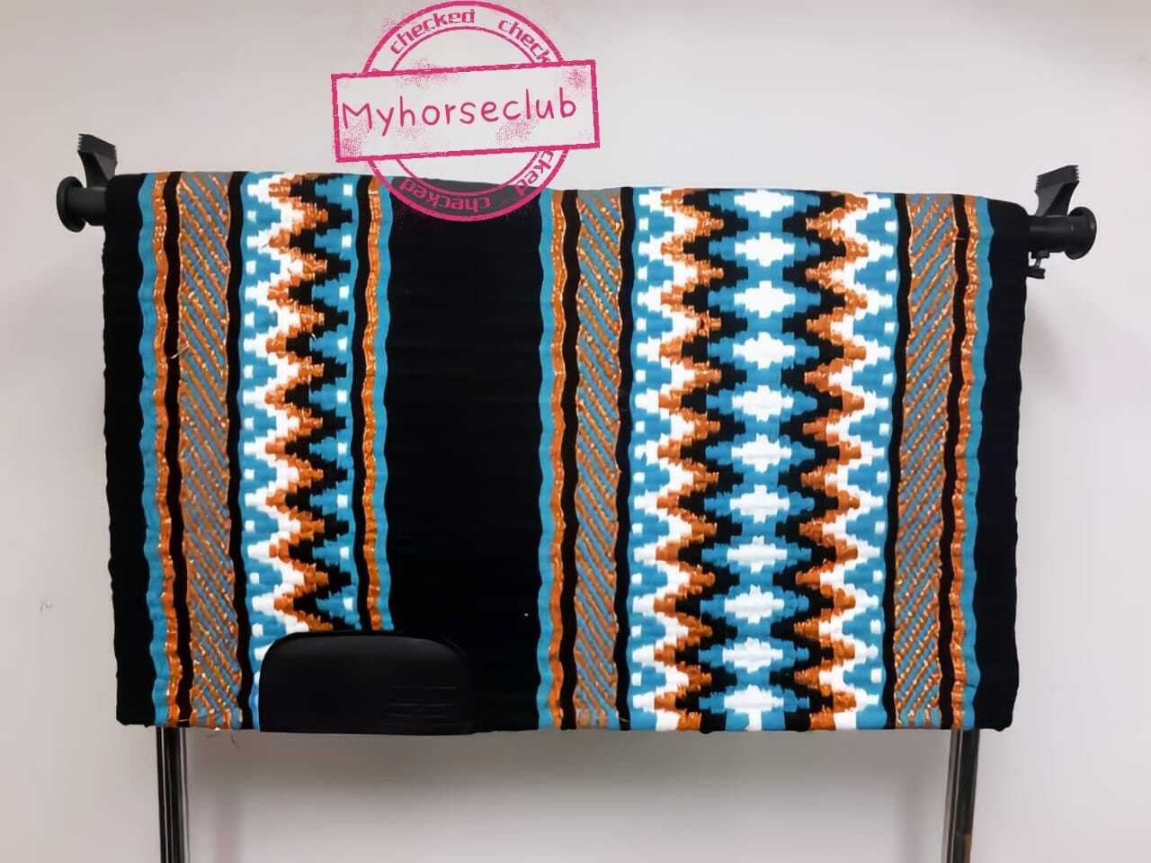 High Horse Western Show Saddle pad Top Wool Pad Sensor Flex Size 34" L x 36" W