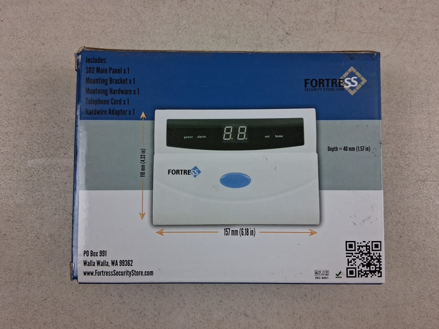 Fortress Security Wireless Alarm System Main Panel S02-B