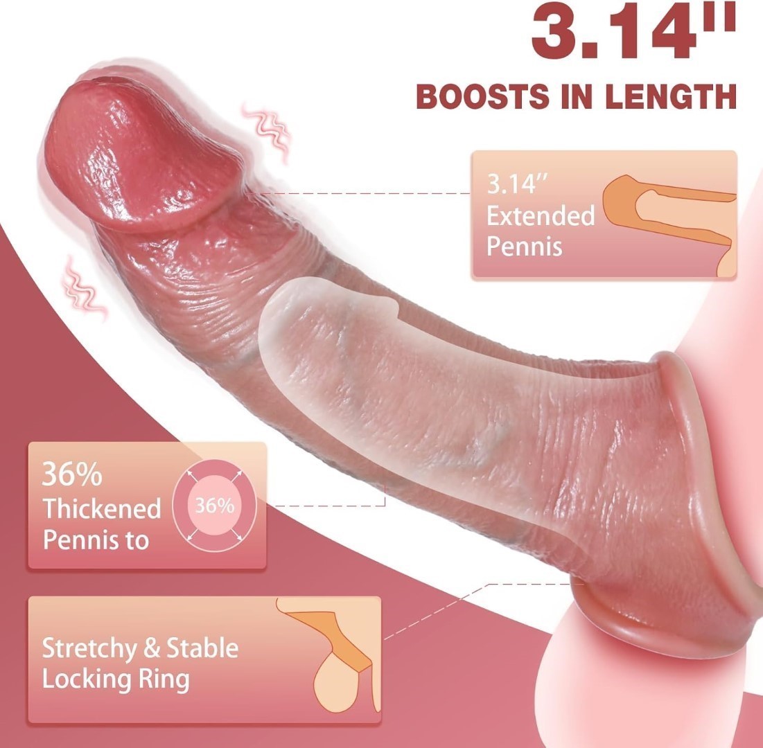 Premium Intimate Couples Sleeve – Advanced Men’s Extender, Waterproof & Recharge