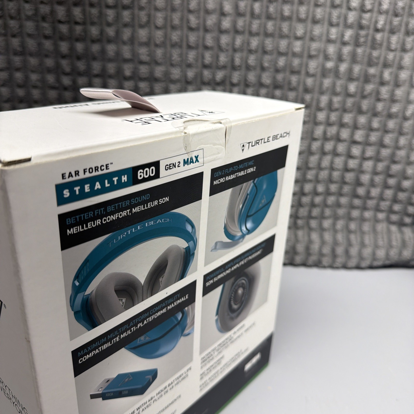 Turtle Beach Stealth 600 Gen 2 MAX Wireless Headset Grey Aqua Multiplatform New