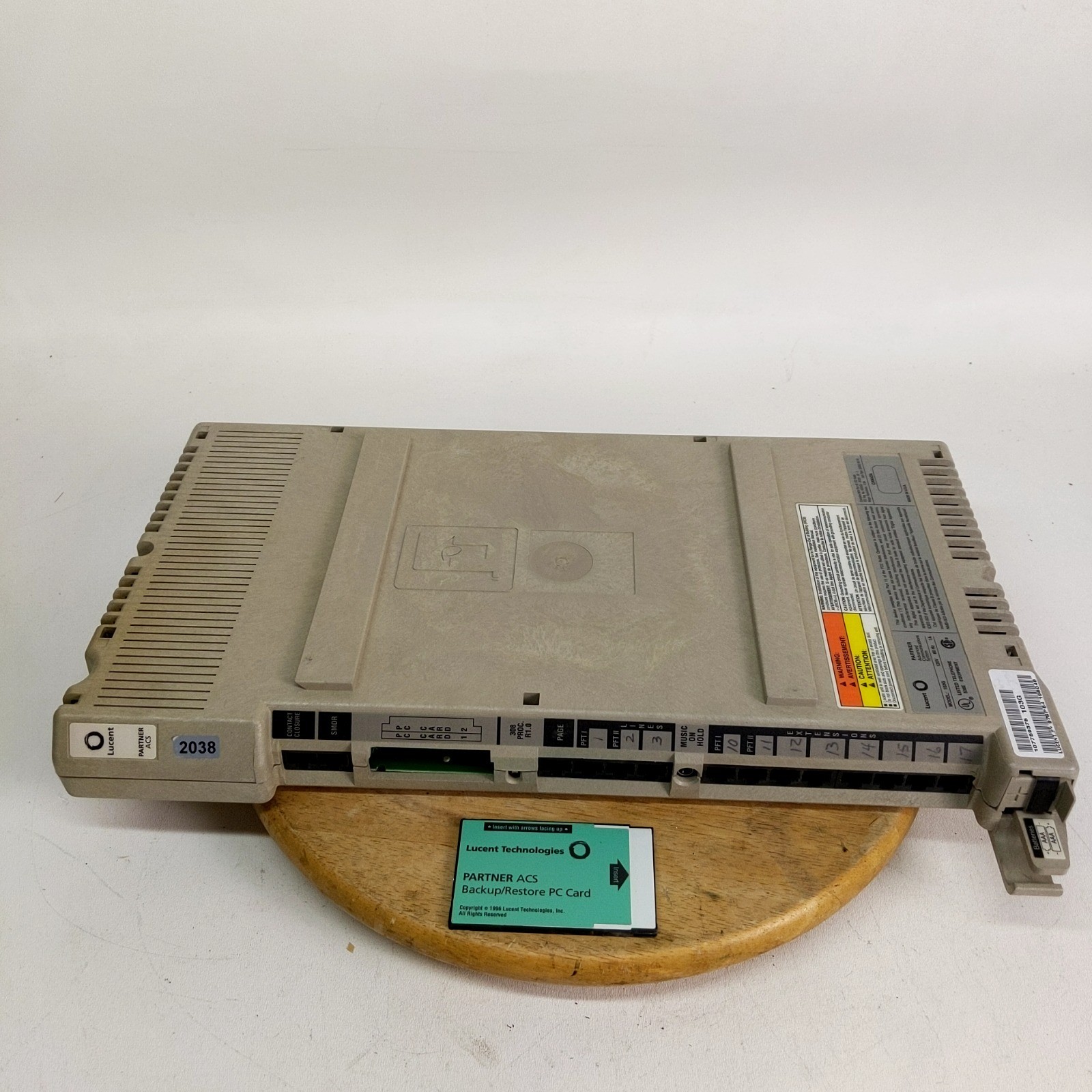 Lucent Partner ACS Control Unit w/ Backup Card For Parts or Repair