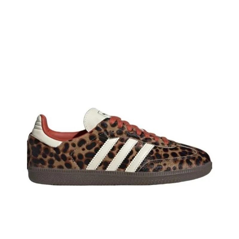 Adidas Samba OG Preloved Red Leopard (Women's) JI2734 New
