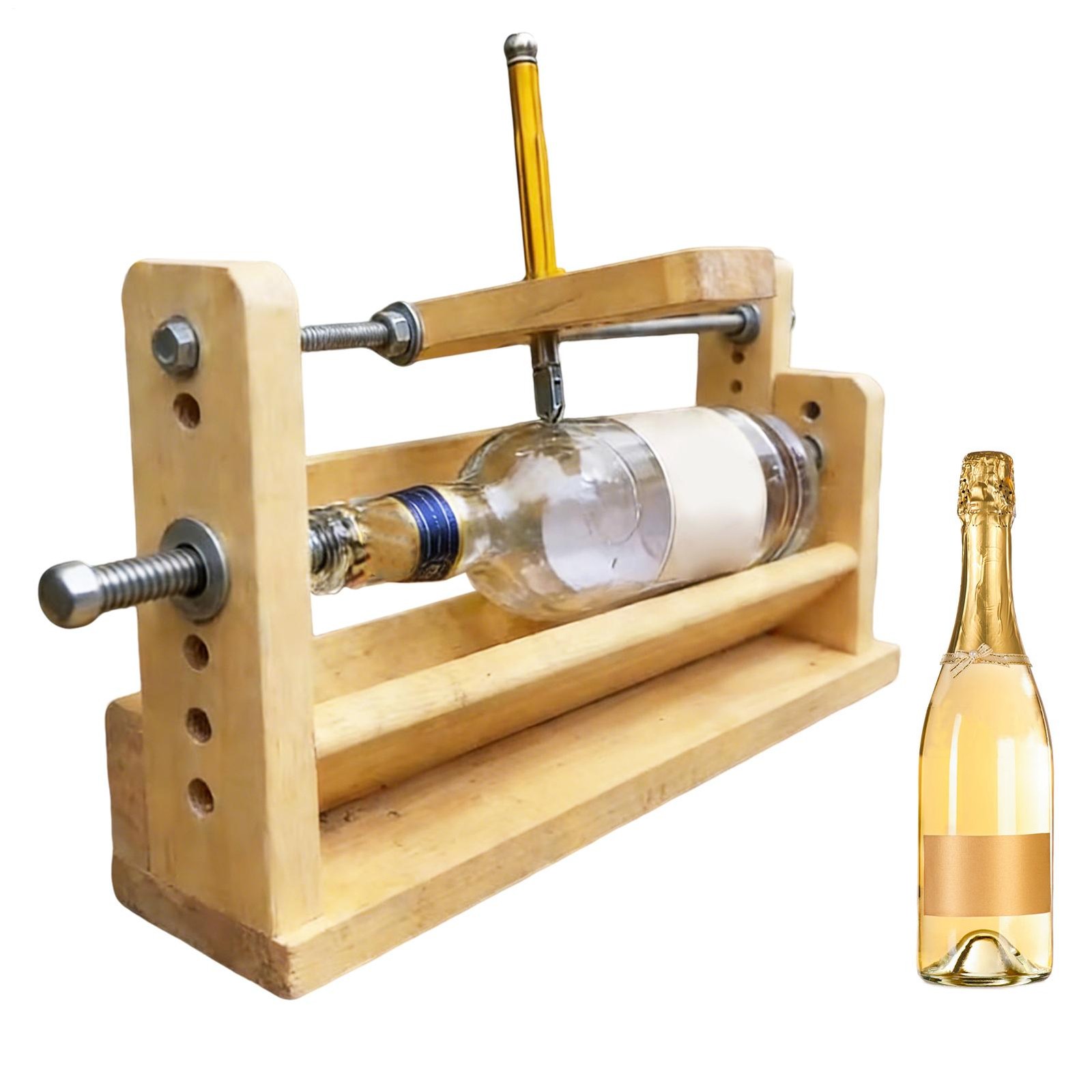 Glass Cutter for Bottles Manual Precision Adjustable Glass Cutting Tool
