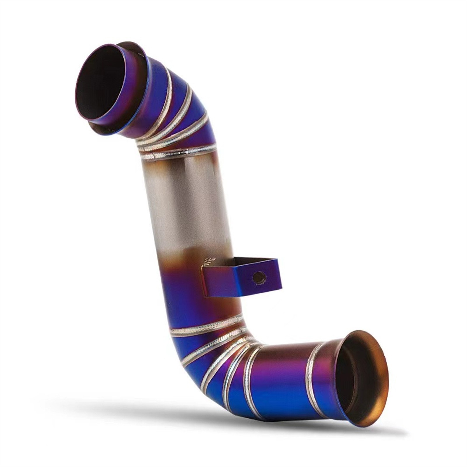 Blue Exhaust Mid Link Pipe Fit for KTM Duke 790 890 Adventure R Rally 2019-2024