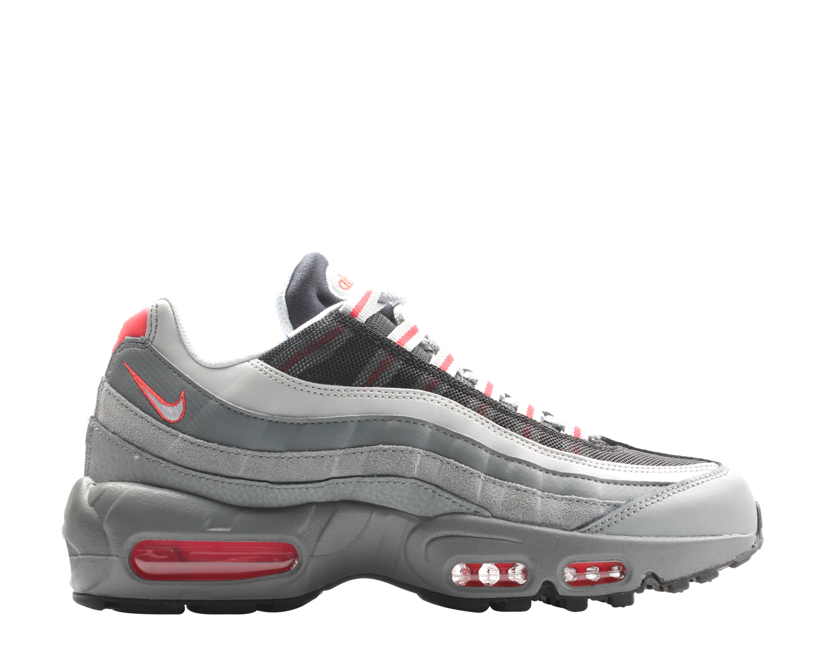 Nike Air Max 95 Essential Grey/Red-White Men's Running Shoes CI3705-600
