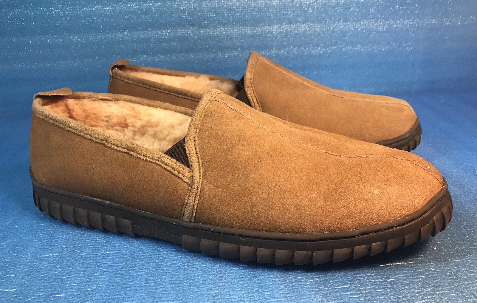 RedHead Men’s Lodge Moc Indoor Outdoor Genuine Suede Slippers Sz 14 M