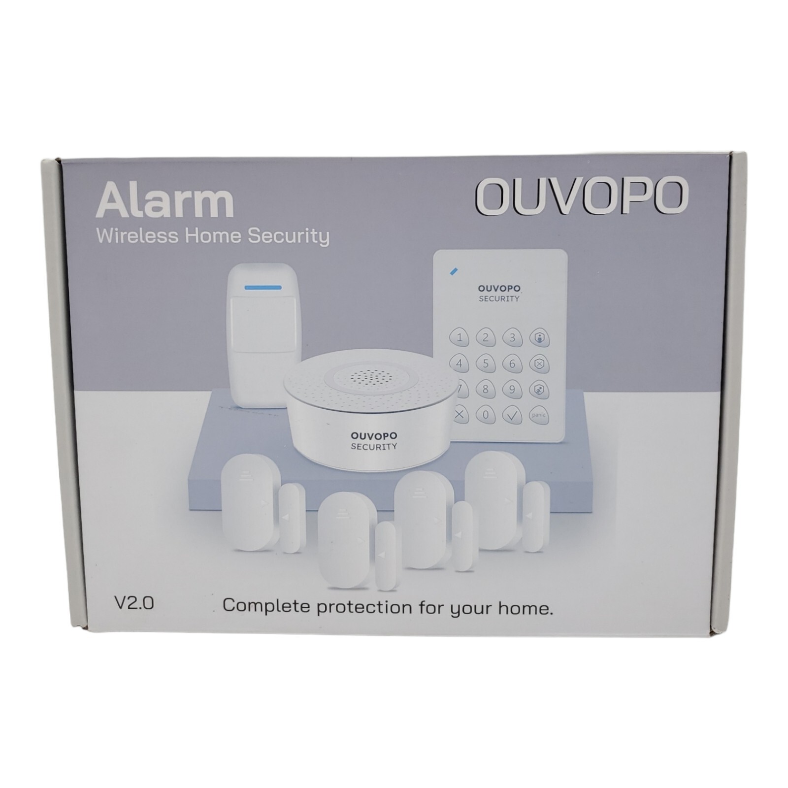 7-Piece Home Alarm Kit - OEM by OUVOPO, Homebase Keypad Sensors - NEW US STOCK