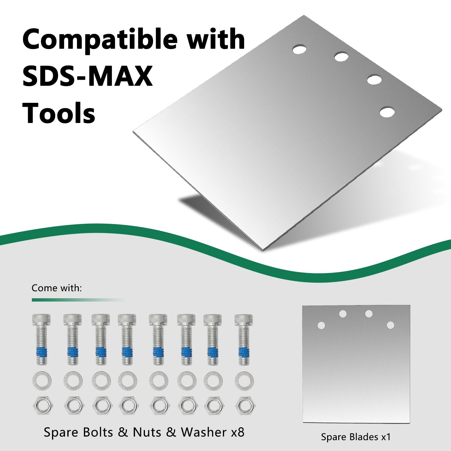 Monkey King Bar- SDS Max/Hex/Notch Floor Scraper Replacement Blades for 6-in ...