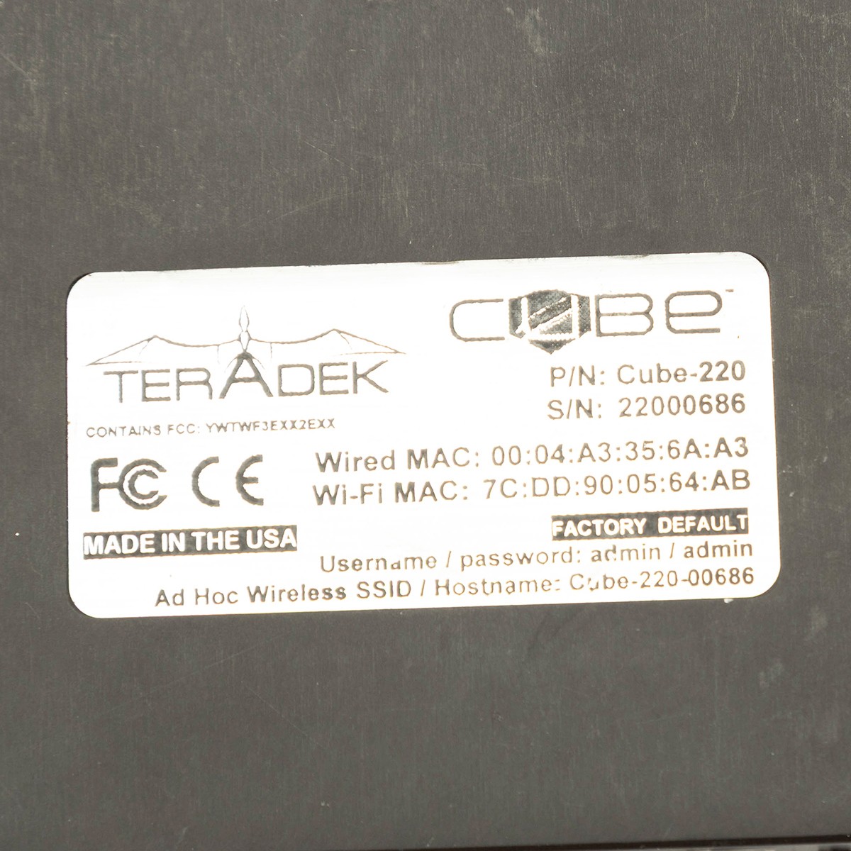 Teradek Cube-220 1 Channel HDMI Encoder (Built-in Wi-Fi) - SKU#1570938