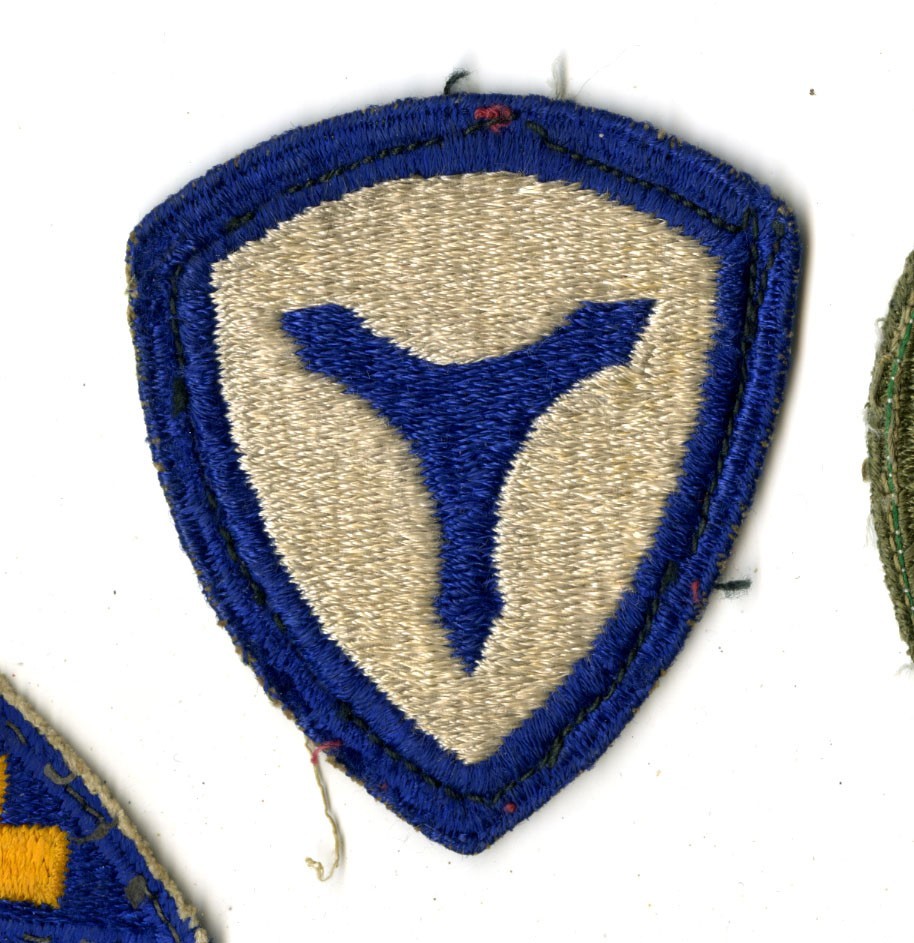 3rd Service Command Green Back Patch WWII Vintage Mid Atlantic