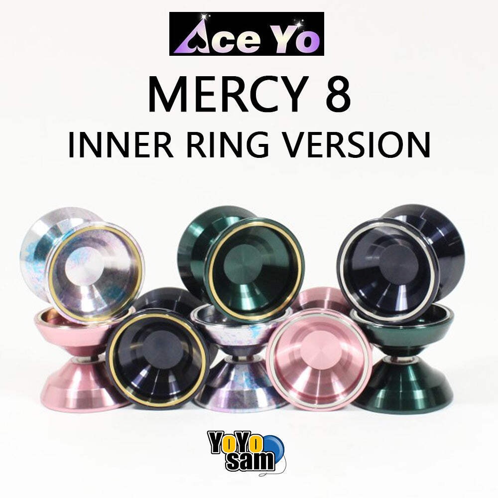 Ace Yo Mercy 8 Inner Ring Version Yo-Yo - Bi-Metal - 6061 Aluminum YoYo with Sta