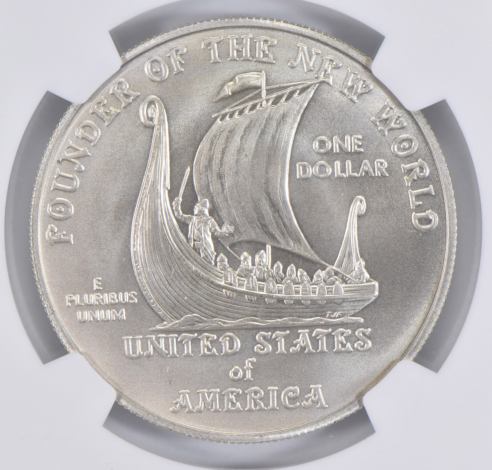 MS70 2000-P Leif Ericson Commemorative Silver Dollar NGC