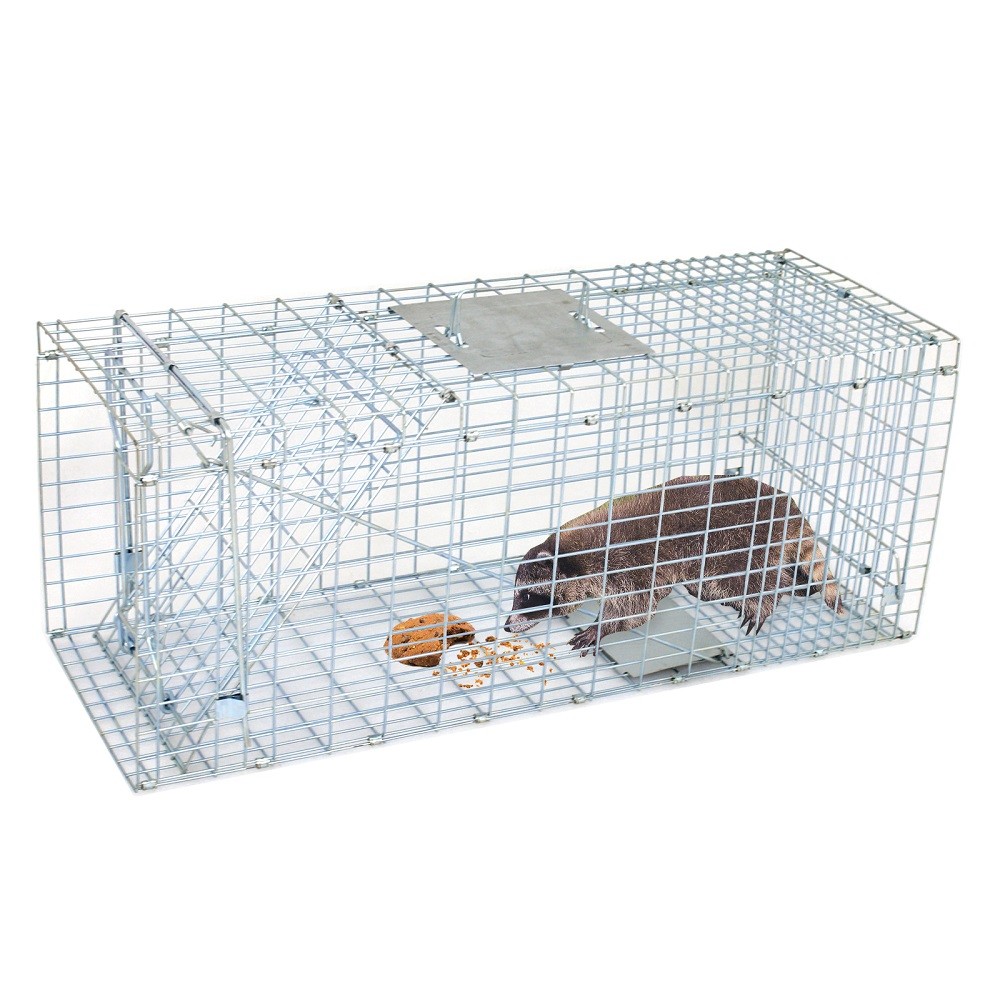 Live Animal Cage Trap Mouse Rat Skunks Catch Bait Hunting Survival Small Animal