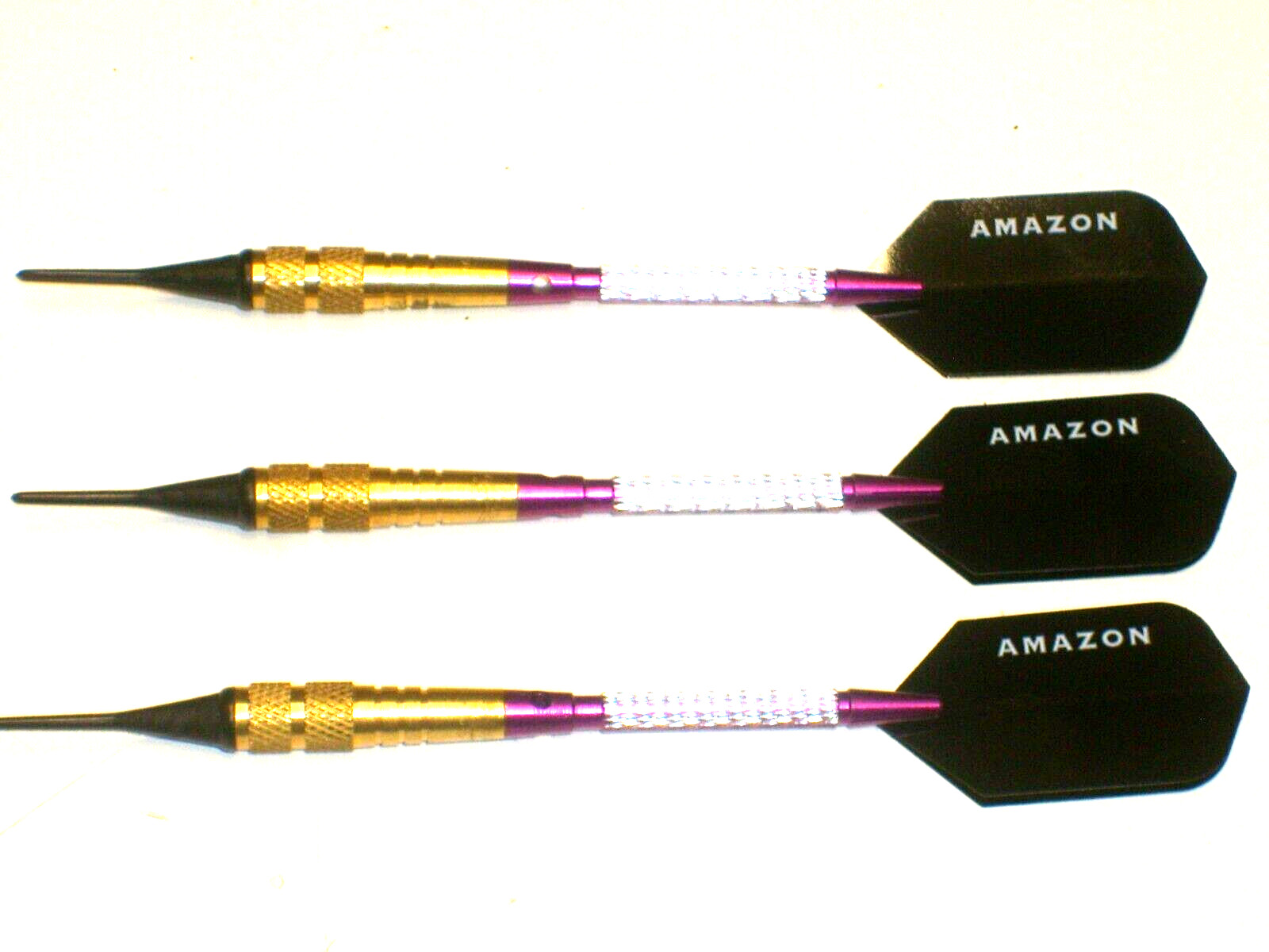Soft Tip Darts, New, 1/4" 8 Gram Brass with Alum Shafts, N.O.S.#3939