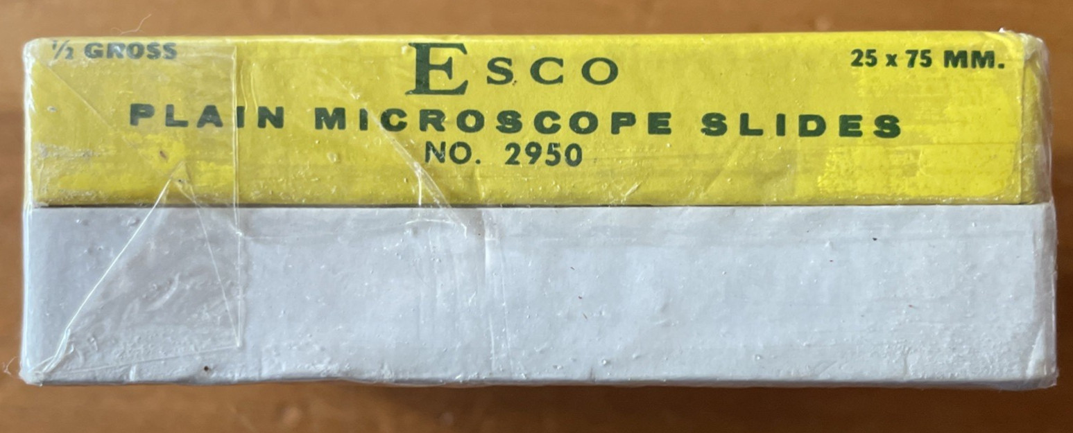 Precleaned Microscope Slides 1/2 Gross Vintage Half Gross No. 2950 Esco