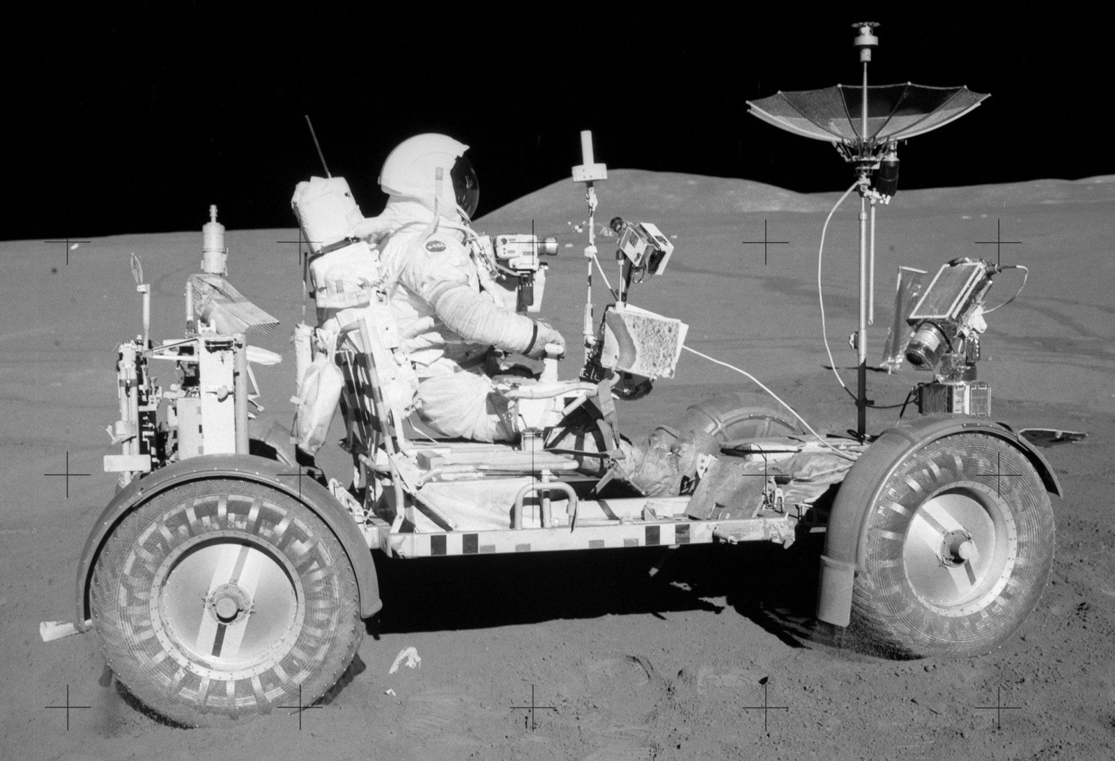 Astronaut David R Scott Lunar Roving Vehicle Moonwalk EVAs Apollo 15 8.5x11PHOTO