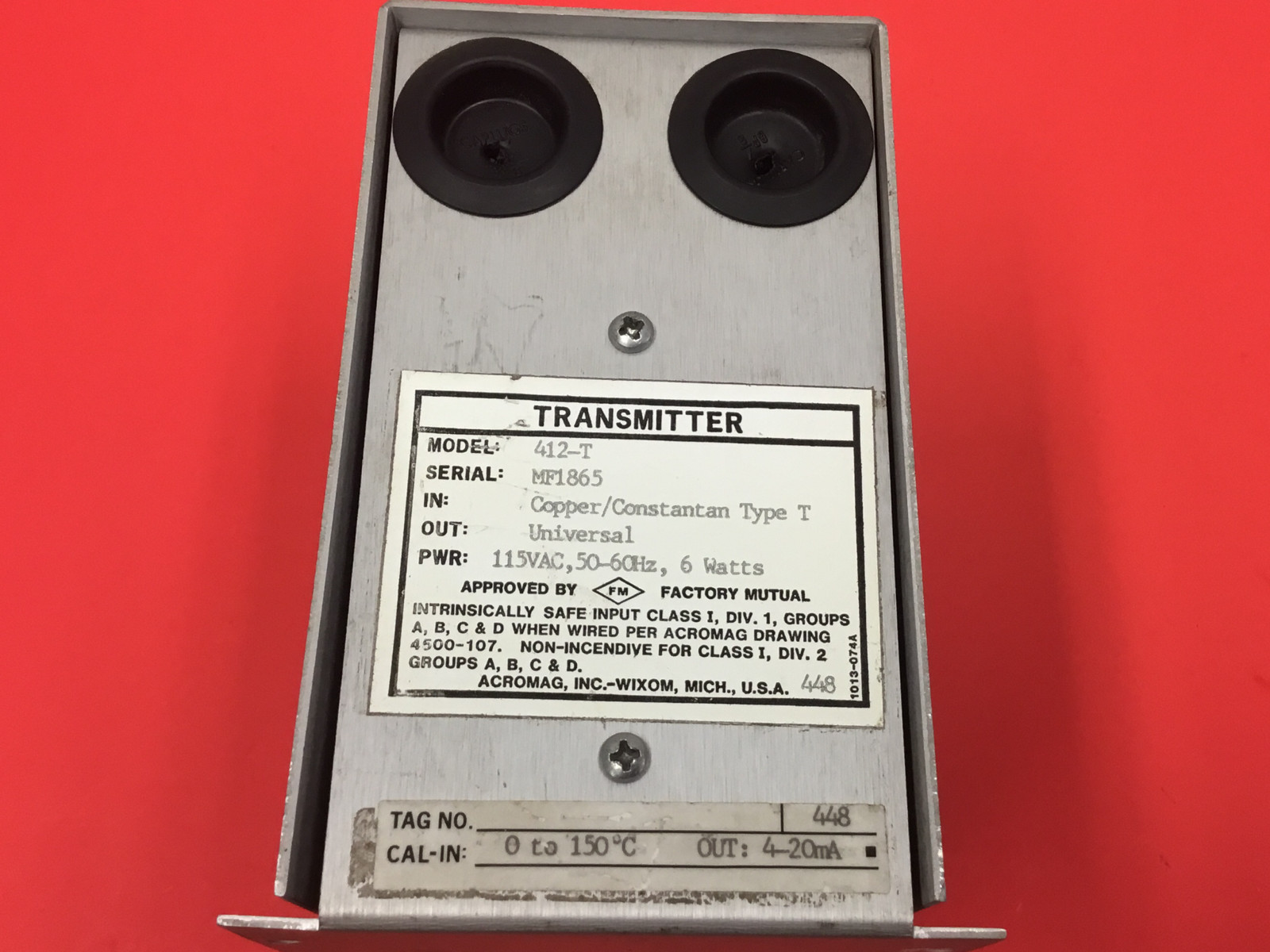 Acromag - P/N: 412-T - Transmitter