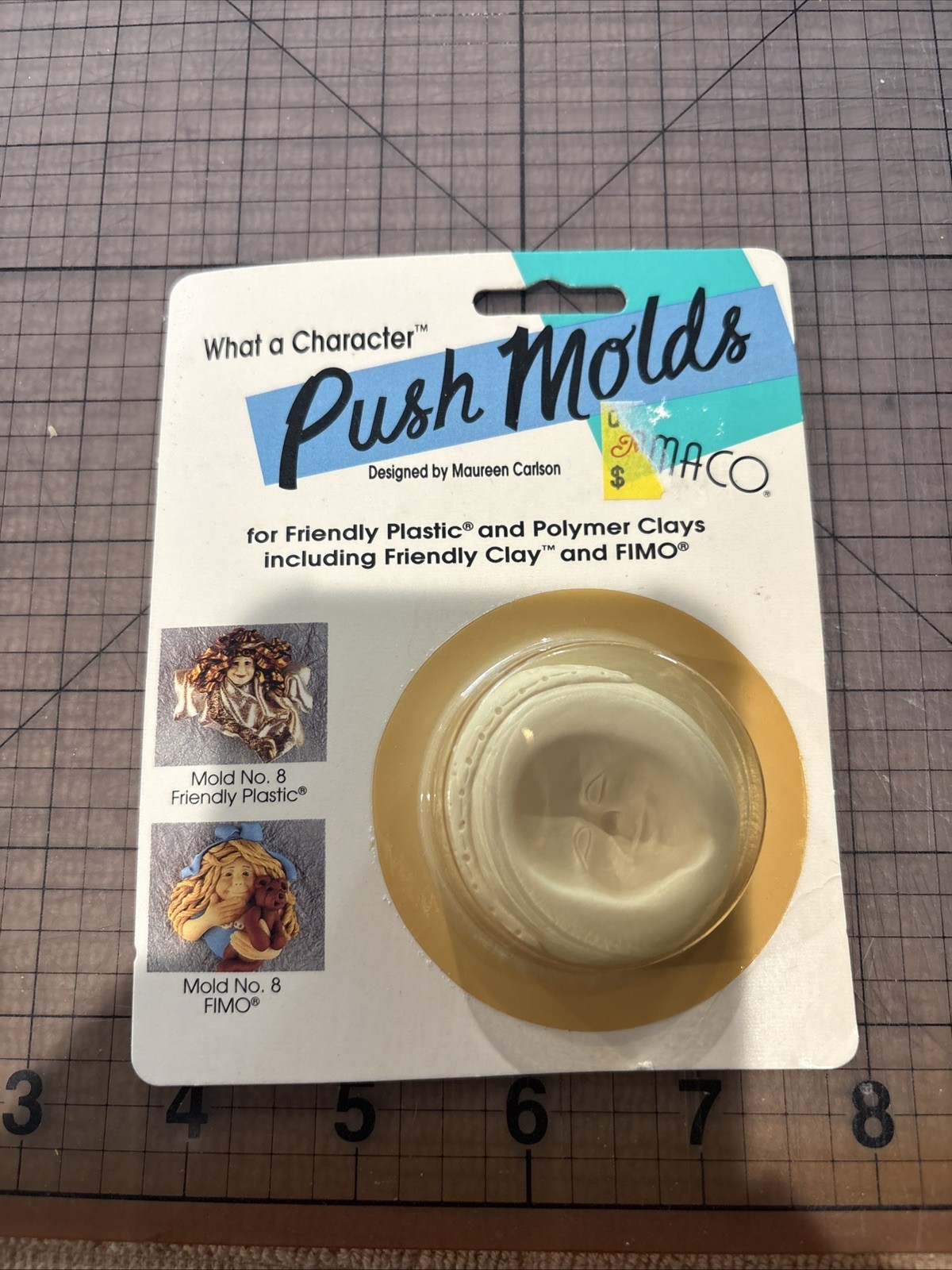 -AMACO - "Fimo” No. 8 Push Mold by Designer Maureen Carlson -
