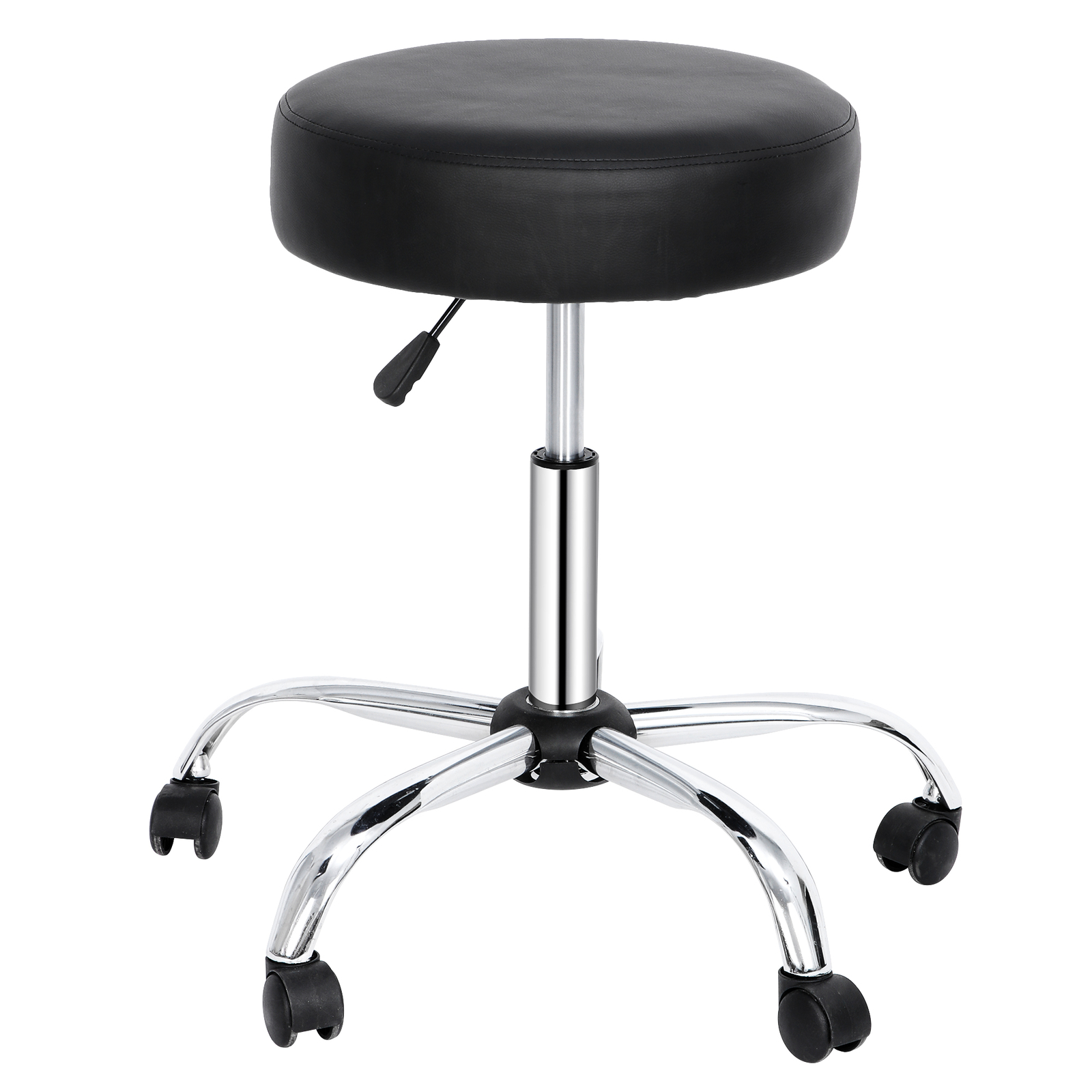 2PCS Rolling Stool Salon Office Spa Stool with Wheels Ultra-Thick Seat Cushion